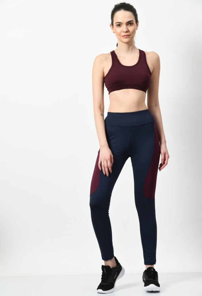 Blue Red Wine Yoga pant