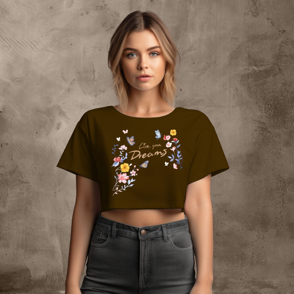 DREAMS CROP OVERSIZE TEES