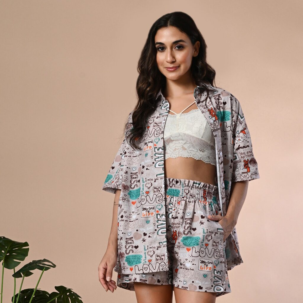 AMOUR PRINTED SHIRT