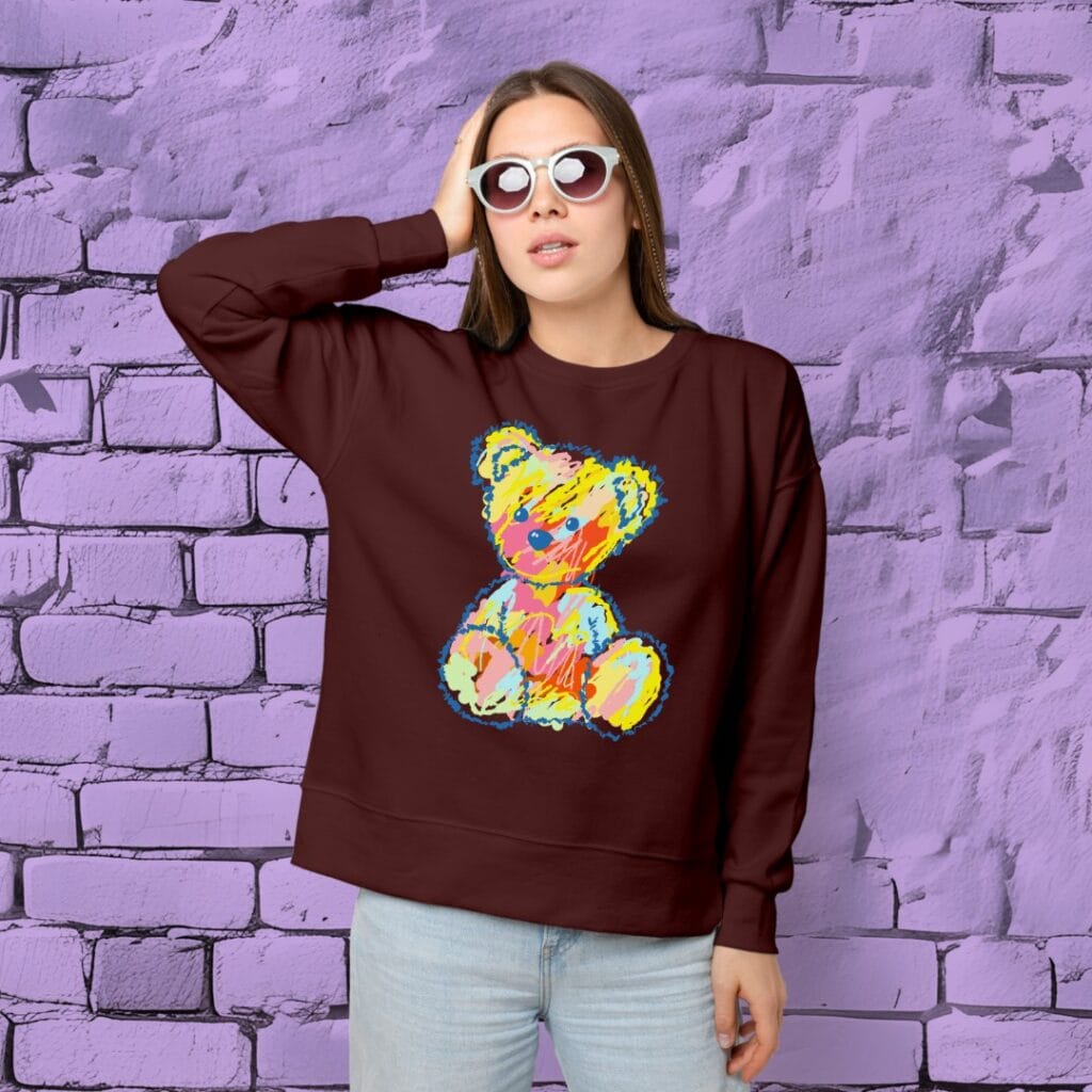 Colorful Teddy Sweatshirt