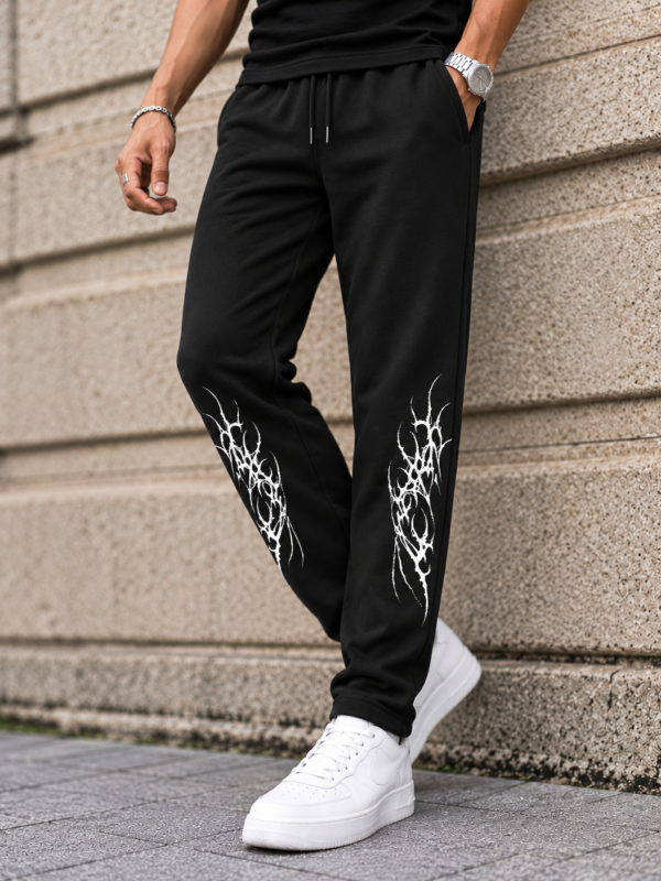 White Tribal Lowers – Black